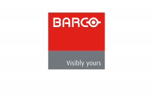 Barco logo schermen visibly yours